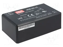 MEAN WELL IRM-60-15 Convertidor AC/DC 60W 15V 4A