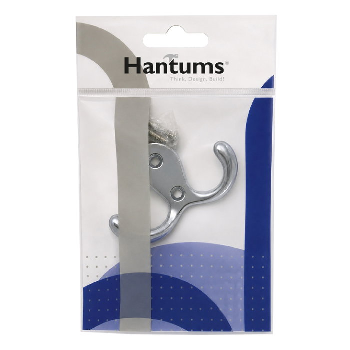 Hantums Percha colgador doble Cromado