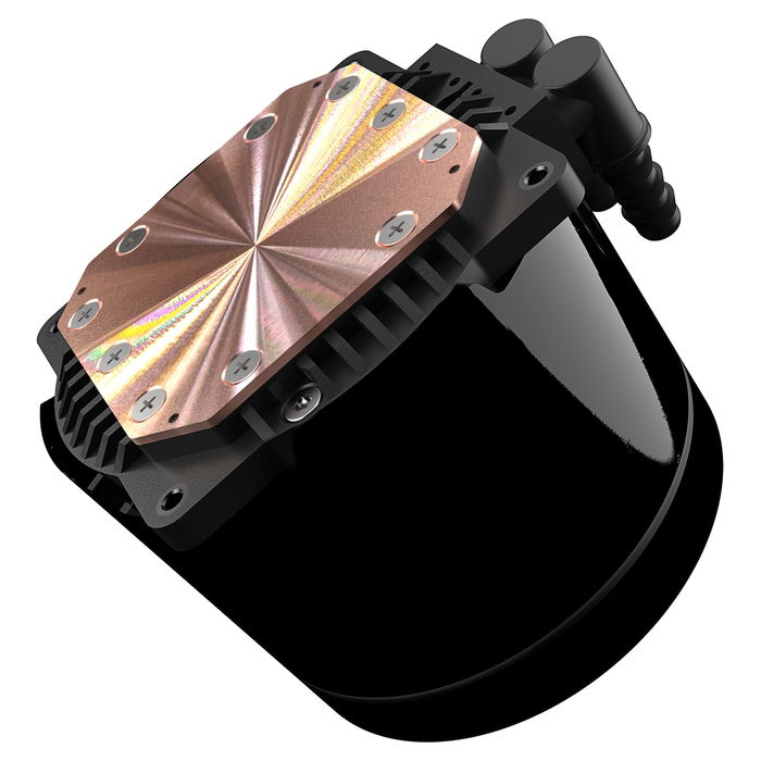 Alpenföhn Gletscherwasser 240 High Speed - Sistema de Refrigeración Líquida AIO, Radiador 240mm, Flujo de Aire 132.4 m³/h, Iluminación LED Multicolor, 84000000181