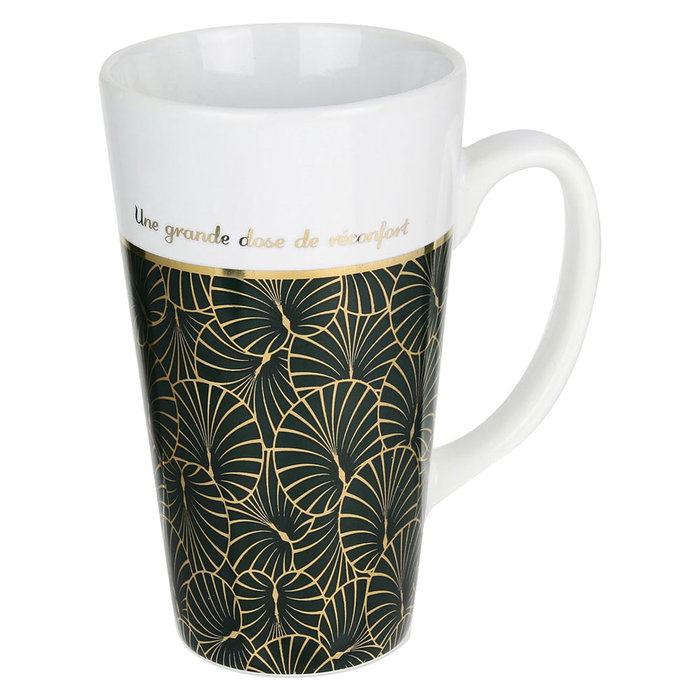 Home Deco Factory Mug 400 Ml Art Decó, Colección Home Deco Art, Altura 15 cm