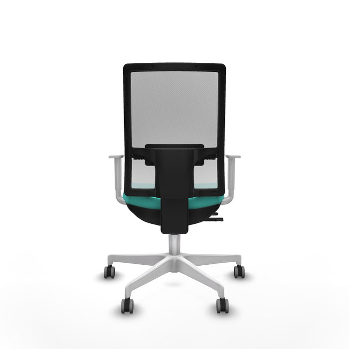 PIQUERAS Y CRESPO Silla de oficina Horna Sincro/Traslack Turquesa y Blanco