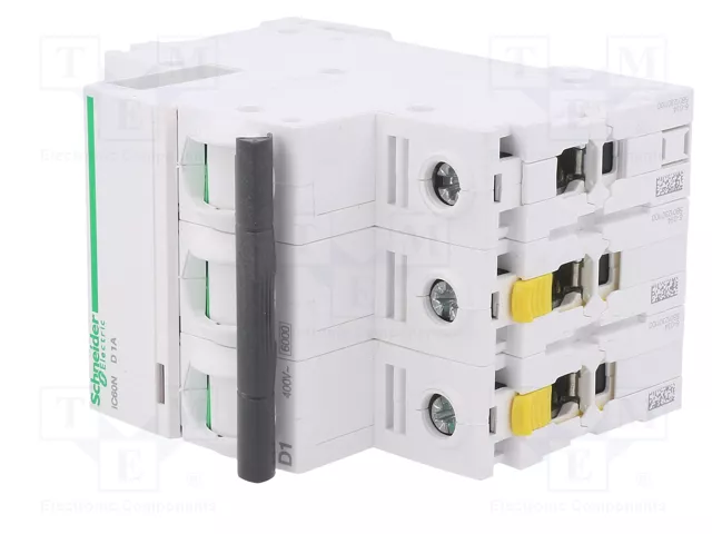 SCHNEIDER ELECTRIC Interruptor magnetotérmico iC60N 25A 3 Polos Curva D