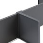 Emuca Kit de accesorios divisores para interior de cajones Vertex-Concept, ancho 900mm, Aluminio y Plástico, Gris antracita