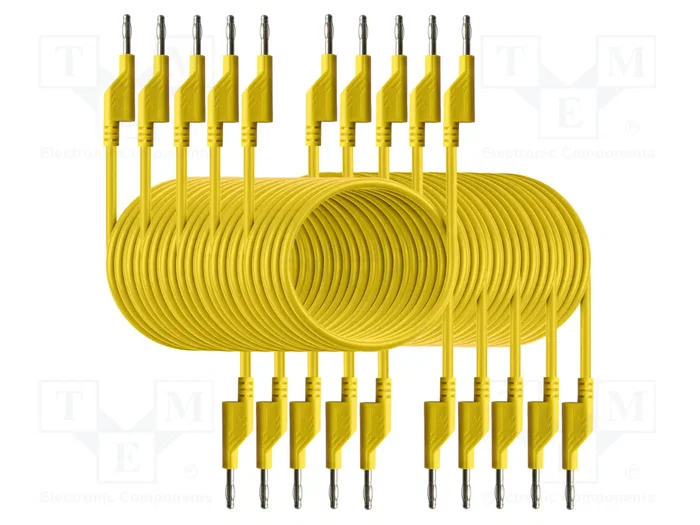 PEAKTECH Cable de prueba individual amarillo 2m PEAKTECH Cable de prueba individual amarillo 2m