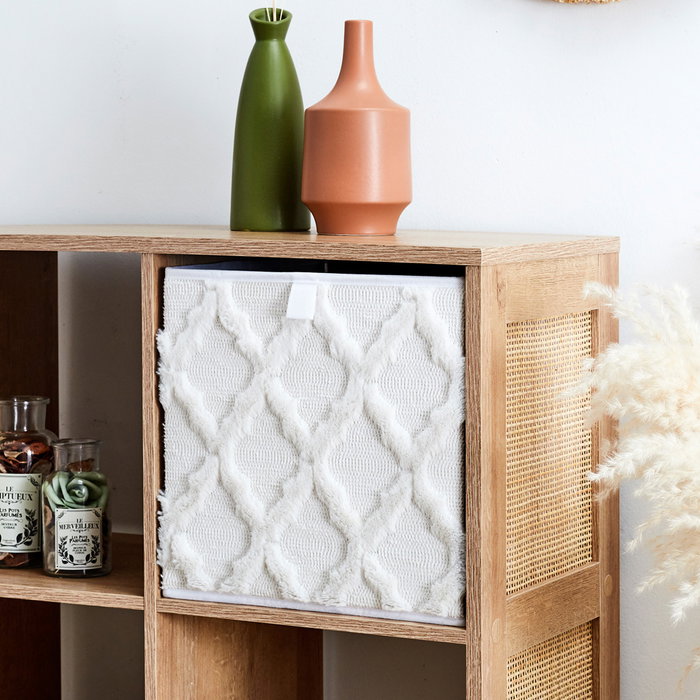 Home Deco Factory Cesta Orden Tufte - Cubo Almacenaje Plegable de Tela 30x30 cm, Compatible con Estanterías Klaus, Bali, Loka Home Deco Factory Cesta Orden Tufte - Cubo Almacenaje Plegable de Tela 30x30 cm, Compatible con Estanterías Klaus, Bali, Loka