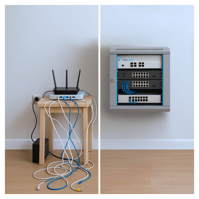 Extralink Armario Rack EX.8567 6U 600x600 Gris Extralink Armario Rack EX.8567 6U 600x600 Gris