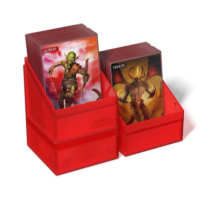 Ultimate Guard Boulder'n'Tray 100+ - Ruby Ultimate Guard Boulder'n'Tray 100+ - Ruby