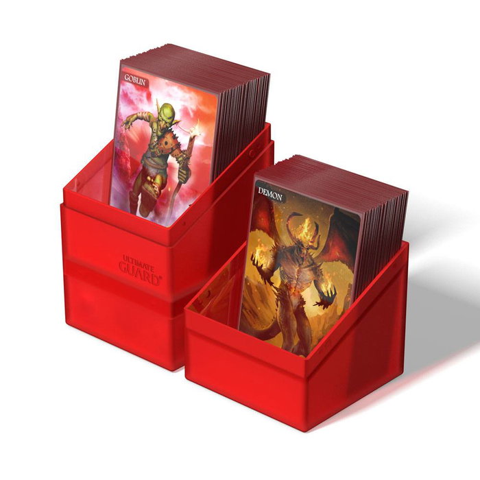 Ultimate Guard Boulder'n'Tray 100+ - Ruby Ultimate Guard Boulder'n'Tray 100+ - Ruby
