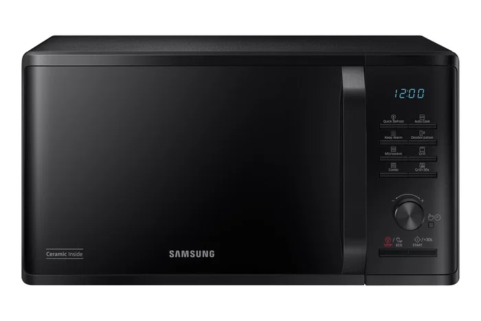 Samsung MG23K3515AK/E1 Microondas con Grill, 23 Litros, Color Negro, Modo ECO, Función Desodorización, Interior Cerámico Enamel, 800W Samsung MG23K3515AK/E1 Microondas con Grill, 23 Litros, Color Negro, Modo ECO, Función Desodorización, Interior Cerámico Enamel, 800W