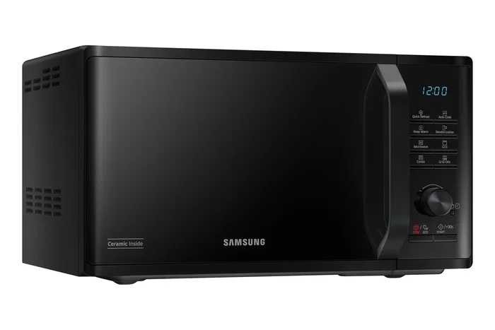 Samsung MG23K3515AK/E1 Microondas con Grill, 23 Litros, Color Negro, Modo ECO, Función Desodorización, Interior Cerámico Enamel, 800W Samsung MG23K3515AK/E1 Microondas con Grill, 23 Litros, Color Negro, Modo ECO, Función Desodorización, Interior Cerámico Enamel, 800W
