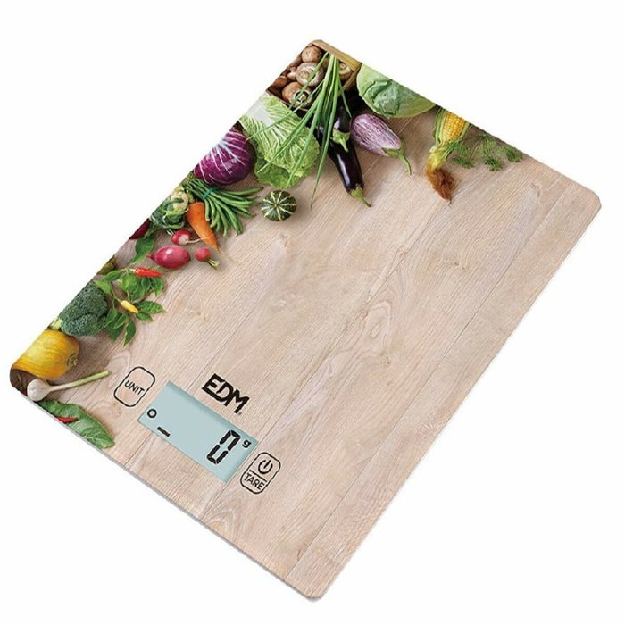Edm Báscula de cocina electrónica mod 2, 5 kg, Madera Edm Báscula de cocina electrónica mod 2, 5 kg, Madera
