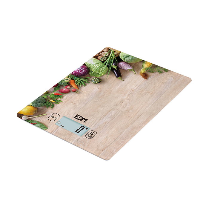 Edm Báscula de cocina electrónica mod 2, 5 kg, Madera Edm Báscula de cocina electrónica mod 2, 5 kg, Madera
