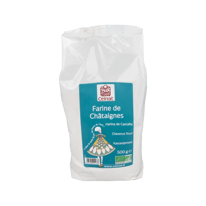 CELNAT Harina de Castaña 500Gr Bio - Harina para Pan y Repostería, Ecológica, Certificado Ecocert CELNAT Harina de Castaña 500Gr Bio - Harina para Pan y Repostería, Ecológica, Certificado Ecocert