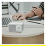 Sangean WR-7 - Radio Portátil Bluetooth, FM, Blanco Mate, Resistencia 4 Ohm, Altavoz de 1.27 cm, Batería Recargable de Litio 2600 mAh y 36h de Autonomía