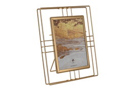 DKD Home Decor Marco de Fotos 13x18 Metal Dorado con Cristal