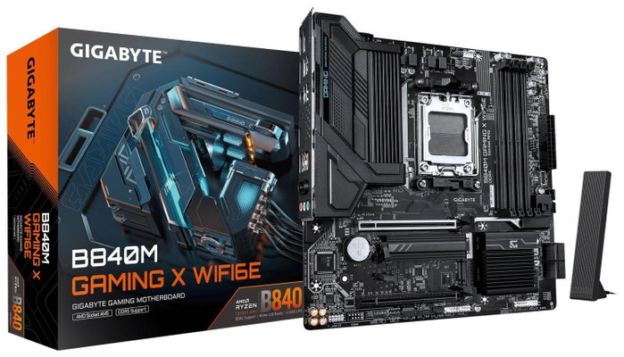 Gigabyte B840M GAMING X WIFI6E micro ATX DDR5 AM5