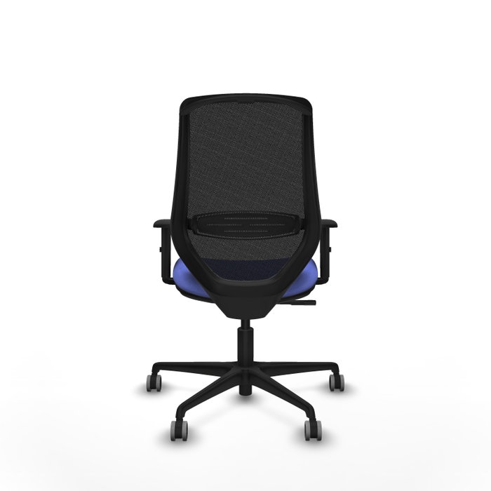 PIQUERAS Y CRESPO Silla de oficina Mardos con mecanismo Sincro, Azul claro y Negro