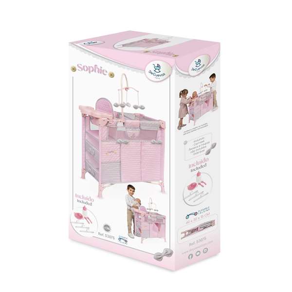 Decuevas Armario Cambiador Plegable Sohphie para Muñecas de hasta 42 cm