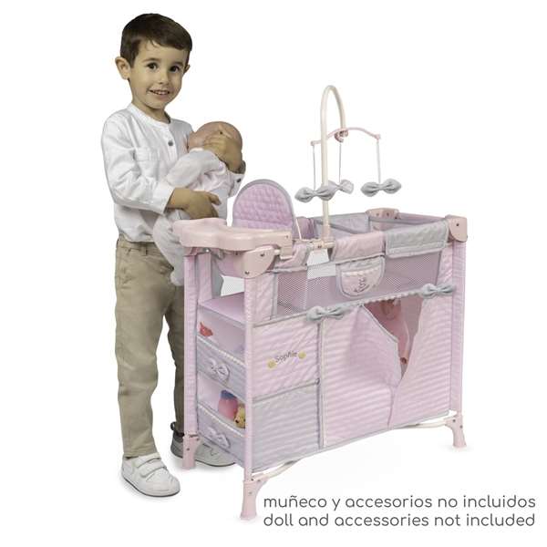 Decuevas Armario Cambiador Plegable Sohphie para Muñecas de hasta 42 cm