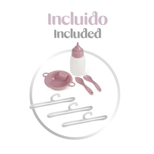 Decuevas Armario Cambiador Plegable Sohphie para Muñecas de hasta 42 cm
