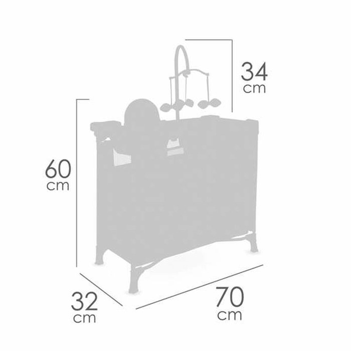 Decuevas Armario Cambiador Plegable Sophie para muñecas de hasta 42 cm
