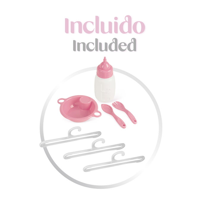Decuevas Armario Cambiador Plegable Sophie para muñecas de hasta 42 cm