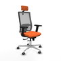 PIQUERAS Y CRESPO Silla de oficina Horna Naranja y Gris