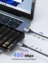 UGREEN Cable USB C a USB A 1m Negro, Gris