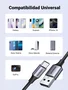 UGREEN Cable USB-C a USB-A 60126, 1m, Negro/Gris