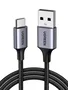UGREEN Cable USB-C a USB-A 60126, 1m, Negro/Gris
