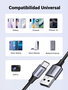 UGREEN 60126 Cable USB C a USB A de 1m, Carga Rápida 3A, Negro/Gris