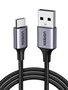 UGREEN 60126 Cable USB C a USB A de 1m, Carga Rápida 3A, Negro/Gris