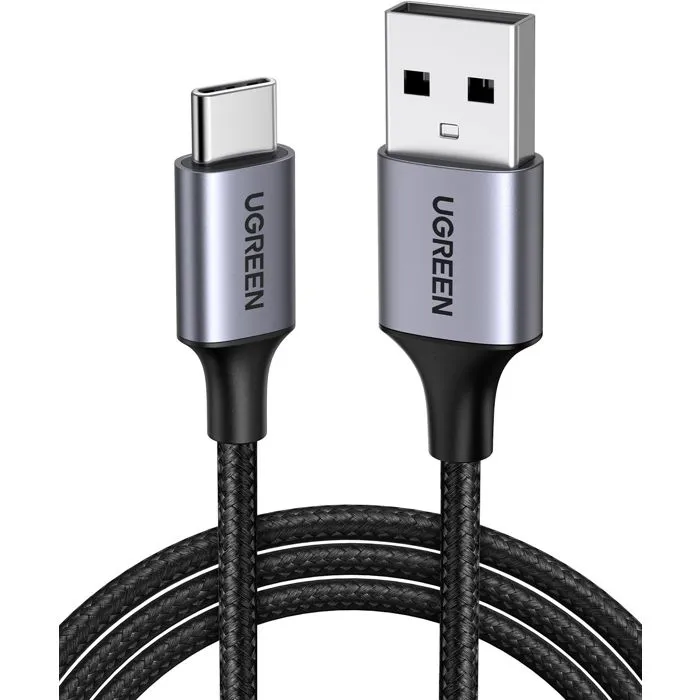 UGREEN Cable USB Tipo C a USB A Reforzado de Nylon para Datos y Carga 1m UGR1728773524010 Negro UGREEN Cable USB Tipo C a USB A Reforzado de Nylon para Datos y Carga 1m UGR1728773524010 Negro