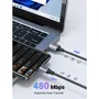 UGREEN Cable USB Tipo C a USB A Reforzado de Nylon para Datos y Carga 1m UGR1728773524010 Negro
