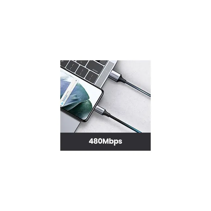 UGREEN Cable USB Tipo C a USB A Reforzado de Nylon para Datos y Carga 1m UGR1728773524010 Negro UGREEN Cable USB Tipo C a USB A Reforzado de Nylon para Datos y Carga 1m UGR1728773524010 Negro