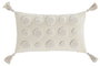 DKD Home Decor Cojín de Poliéster Crudo 50x30x8 cm