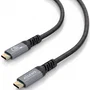 Aisens Cable USB-C A107-0988 USB 3.2 Gen 2x2 (Tipo-C a Tipo-C) 100W 20Gbps 8K@30Hz con E-Marker Aluminio 3m Negro