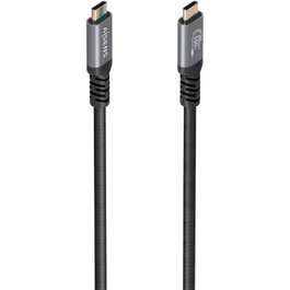 Aisens Cable USB-C A107-0988 USB 3.2 Gen 2x2 (Tipo-C a Tipo-C) 100W 20Gbps 8K@30Hz con E-Marker Aluminio 3m Negro