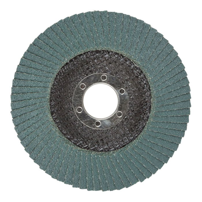 Wolfcraft GR80 Disco de Láminas Abrasivo Ø115 mm, Grano 80, Orificio 22.23 mm, Velocidad Máx. 13300 rpm