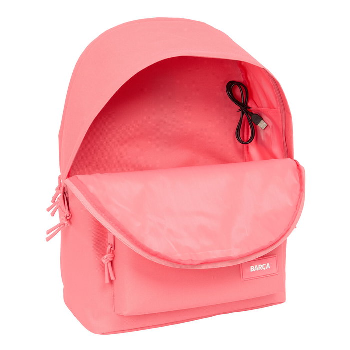 Safta Mochila Doble para Portátil 15,6 pulg. F.C. Barcelona Chica Coral