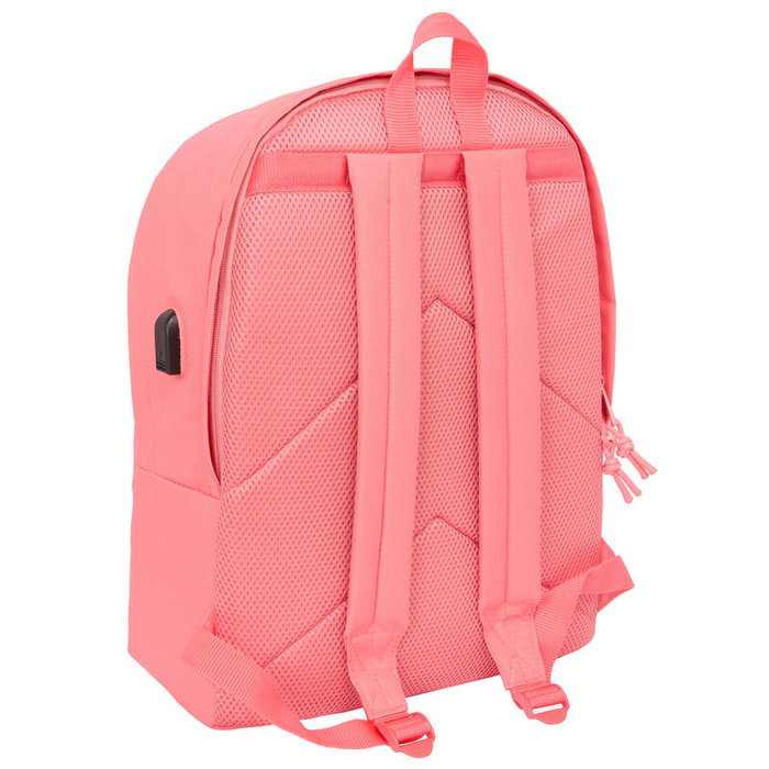 Safta Mochila Doble para Portátil 15,6 pulg. F.C. Barcelona Chica Coral