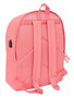 Safta Mochila Doble para Portátil 15.6" + USB F.C.Barcelona Chica Coral 31x44x18 cm