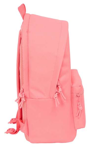 Safta Mochila Doble para Portátil 15.6" + USB F.C.Barcelona Chica Coral 31x44x18 cm