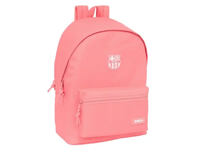 Safta Mochila Doble para Portátil 15,6 pulg. F.C. Barcelona Chica Coral