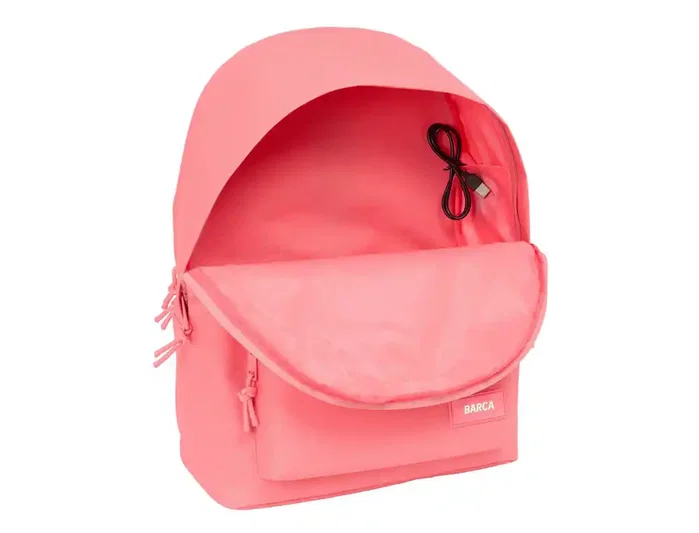 Safta Mochila Doble para Portátil 15,6 pulg. F.C. Barcelona Chica Coral
