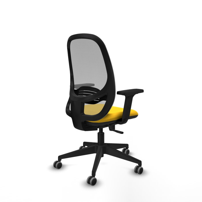PIQUERAS Y CRESPO Silla de oficina Cilanco con mecanismo Sincro, Amarillo y Gris PIQUERAS Y CRESPO Silla de oficina Cilanco con mecanismo Sincro, Amarillo y Gris