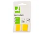 Q-connect Banderitas separadoras amarillas, dispensador 50 unidades, 45x25 mm