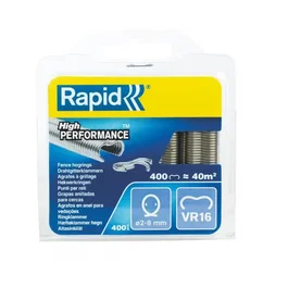 Rapid VR16 Agraf Grapas de Malla de Alambre Galvas 400 Grapas