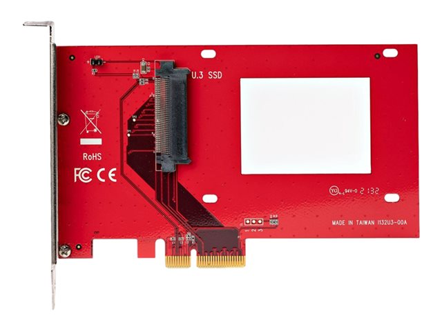 StarTech.com Adaptador Tarjeta U.3 a PCIe 4.0 x4 - PEX4SFF8639U3 - Para SSD NVMe 2.5", TAA Compliant