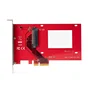 StarTech PEX4SFF8639U3 Tarjeta Adaptadora U.3 a PCIe 4.0 x4 para SSD NVMe SFF-TA-1001 de 2.5" - Interna, Retrocompatible con PCIe 3.0, para Servidor/PC
